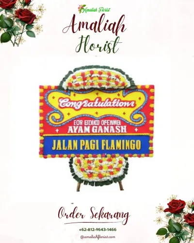 Bunga Papan Congratulation di Komet